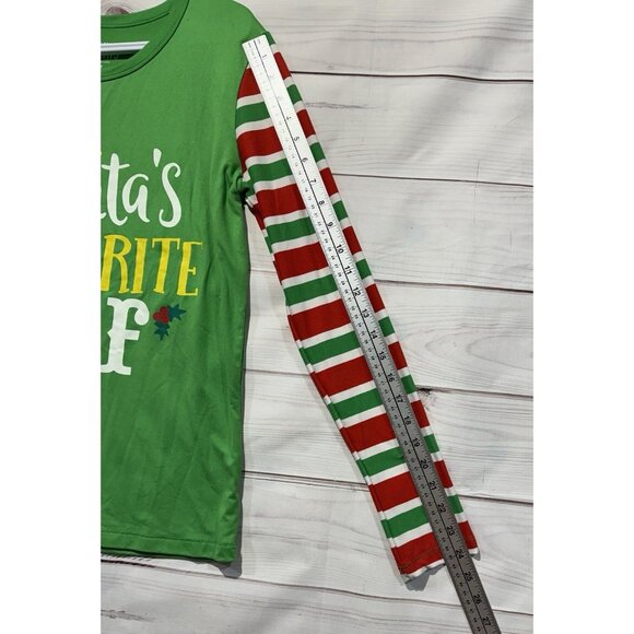 Santa's Favourite Elf Shirt Adult Small S Christmas Holiday Ugly Sweater Top EUC - Picture 7 of 9